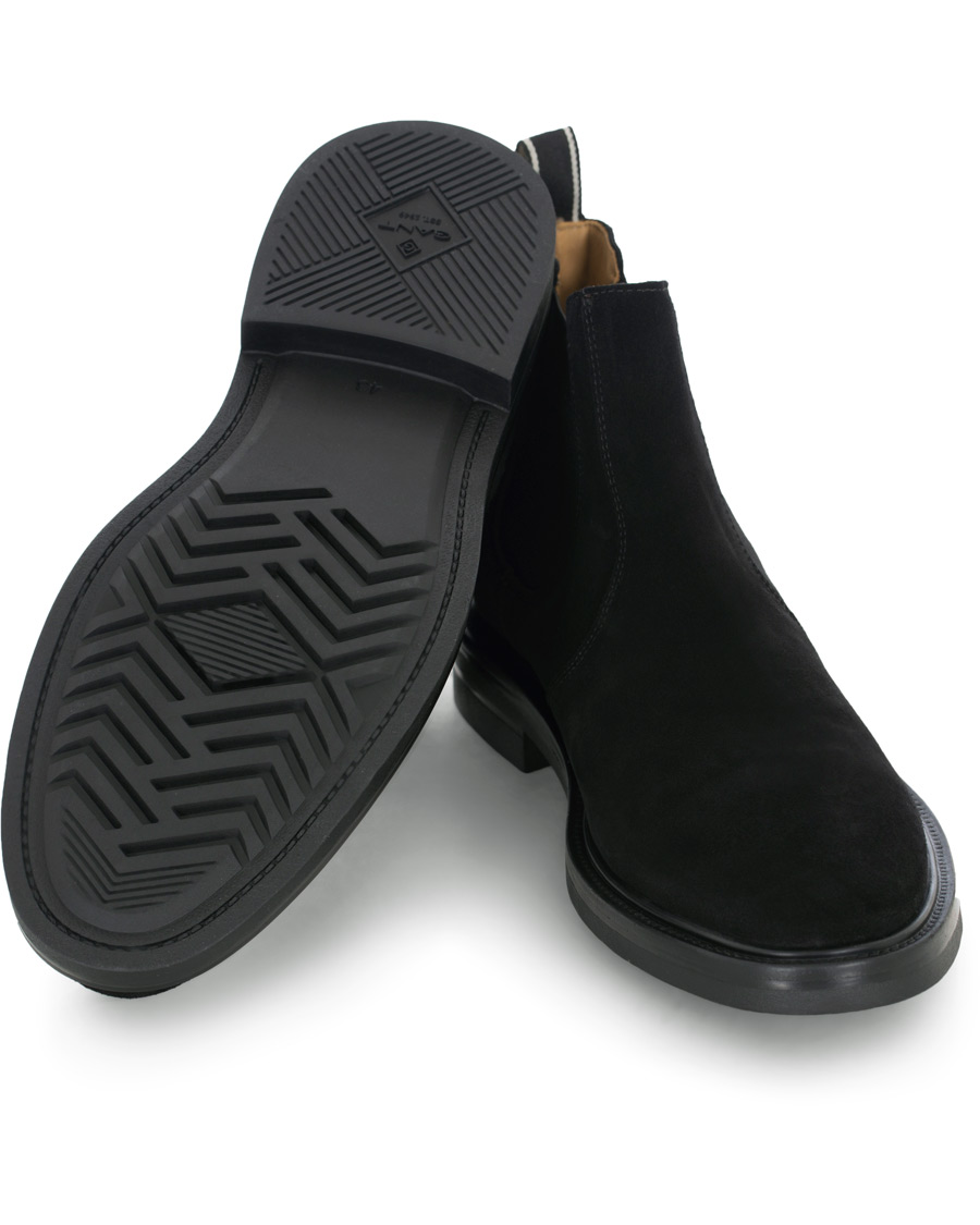 Herren | GANT Fargo Chelsea Boot Black Suede | GANT | Fargo Chelsea Boot Black Suede
