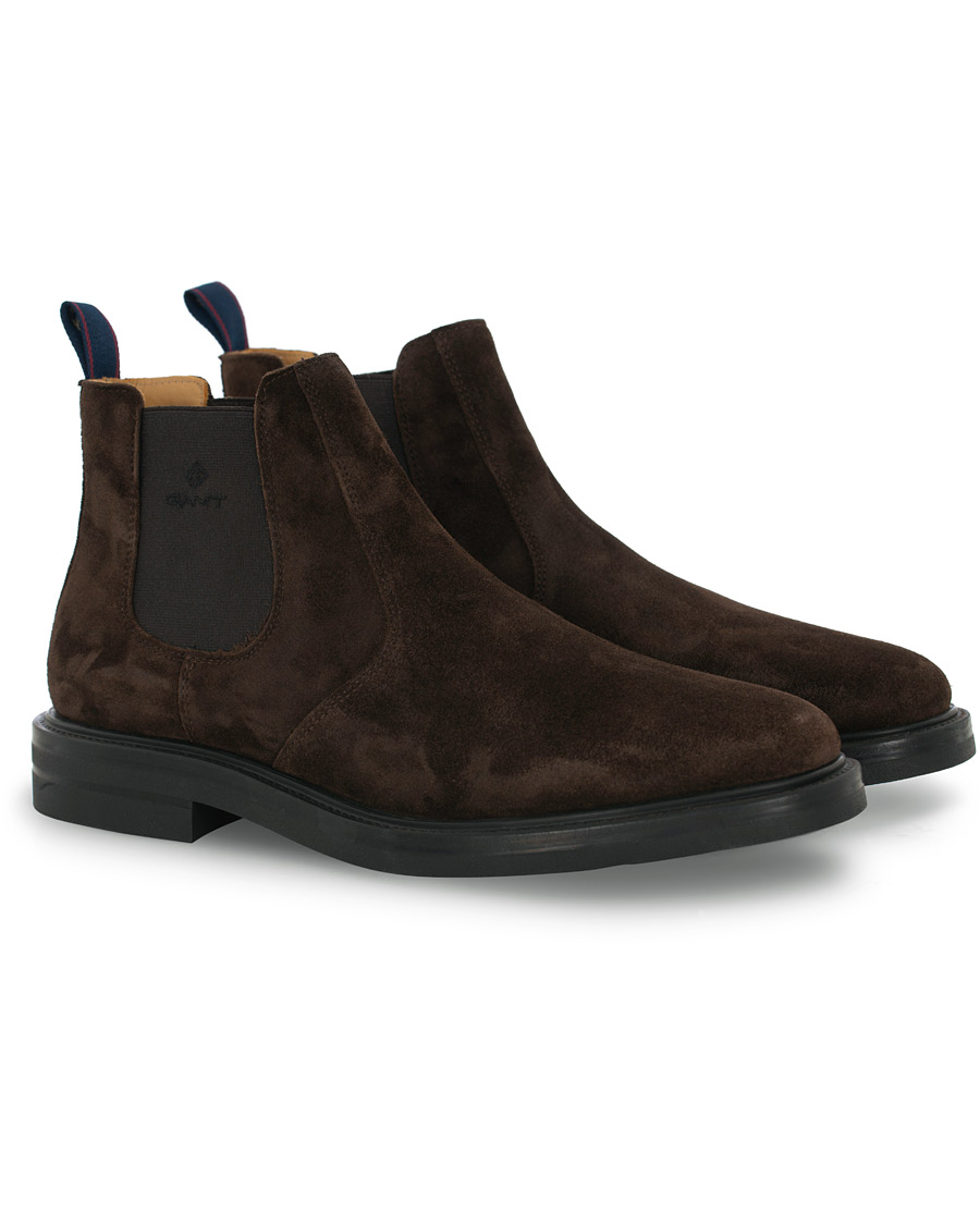 Herren | GANT Fargo Chelsea Boot Dark Brown Suede | GANT | Fargo Chelsea Boot Dark Brown Suede