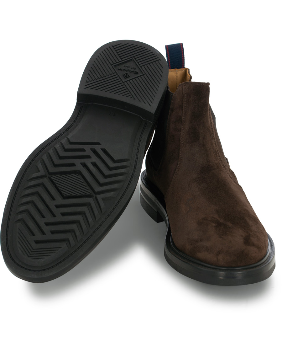 Herren | GANT Fargo Chelsea Boot Dark Brown Suede | GANT | Fargo Chelsea Boot Dark Brown Suede