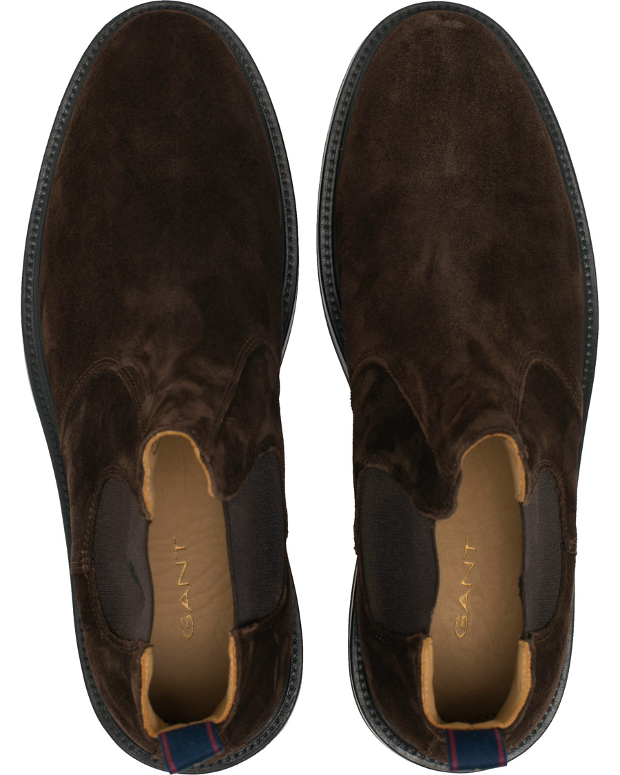 Herren | GANT Fargo Chelsea Boot Dark Brown Suede | GANT | Fargo Chelsea Boot Dark Brown Suede