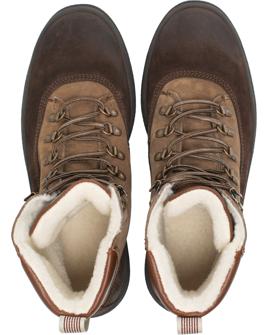 Herren | GANT Creek Wool Lined Boot Dark Brown Suede | GANT | Creek Wool Lined Boot Dark Brown Suede
