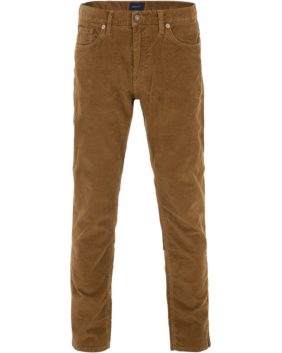 Herren | Hosen | GANT | Slim Fit Corduroy 5-Pocket Jeans Warm Khaki
