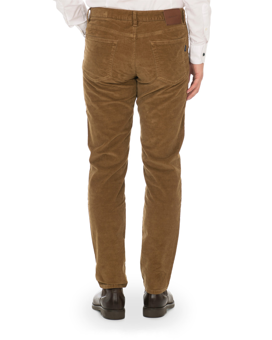 Herren | Hosen | GANT | Slim Fit Corduroy 5-Pocket Jeans Warm Khaki