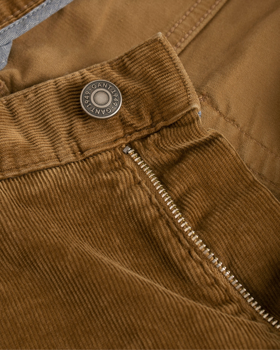 Herren | Hosen | GANT | Slim Fit Corduroy 5-Pocket Jeans Warm Khaki