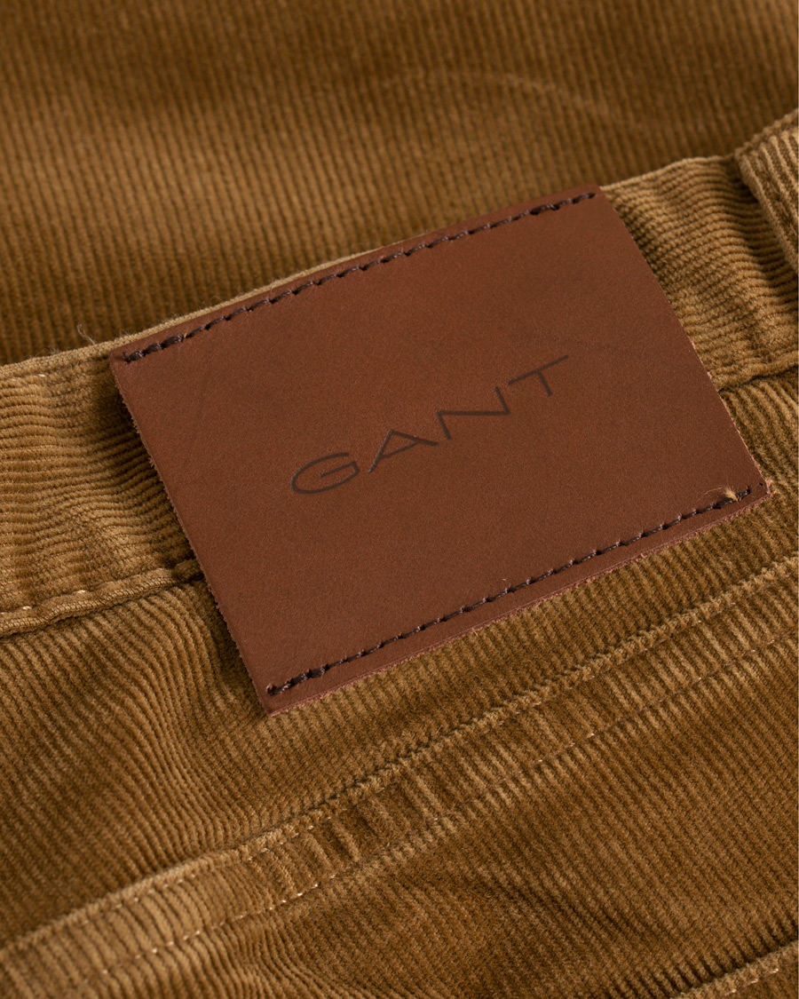 Herren | Hosen | GANT | Slim Fit Corduroy 5-Pocket Jeans Warm Khaki