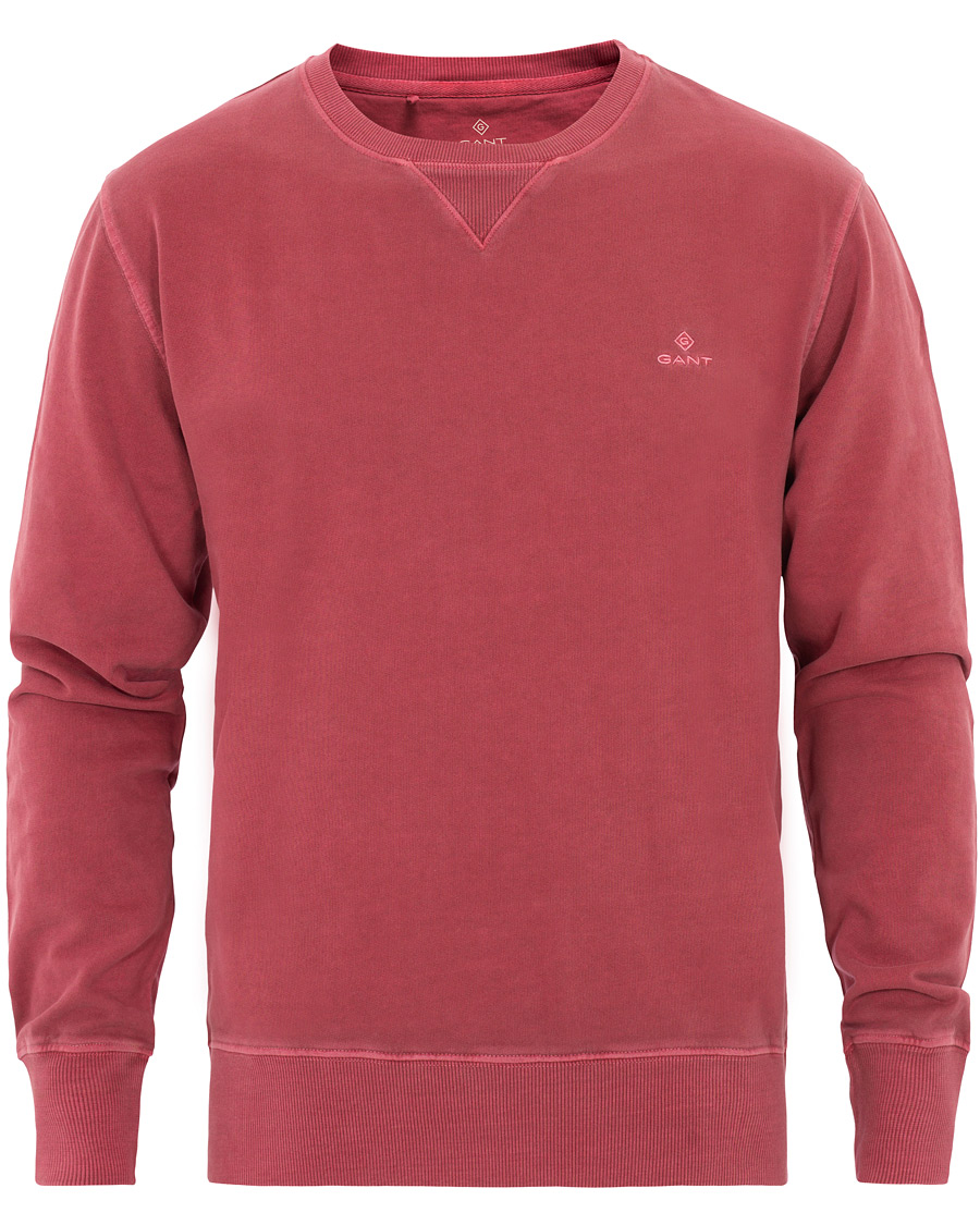 Herren | Pullover | GANT | Winter Faded Crew Neck Sweatshirt Mahogany Red