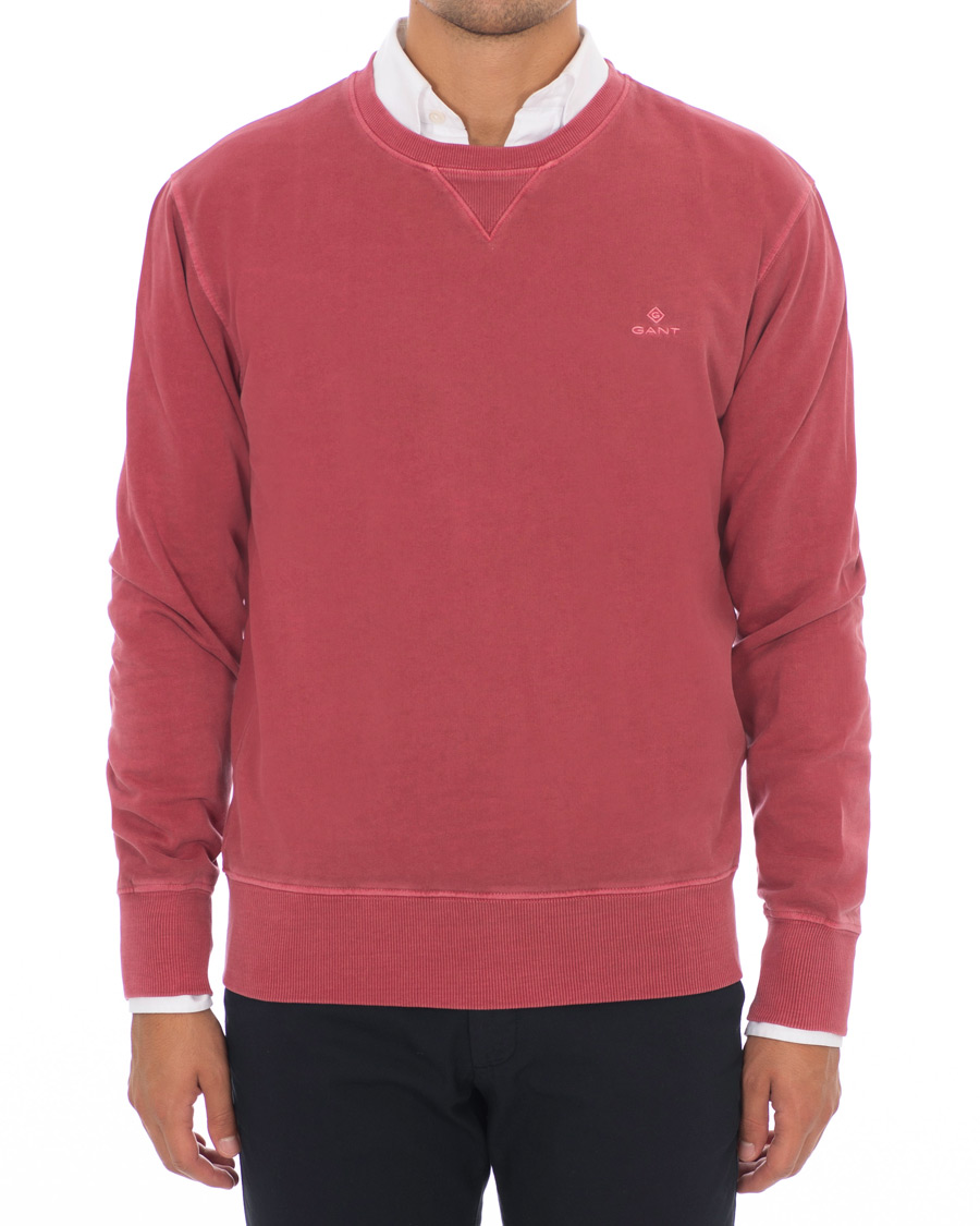 Herren | Pullover | GANT | Winter Faded Crew Neck Sweatshirt Mahogany Red