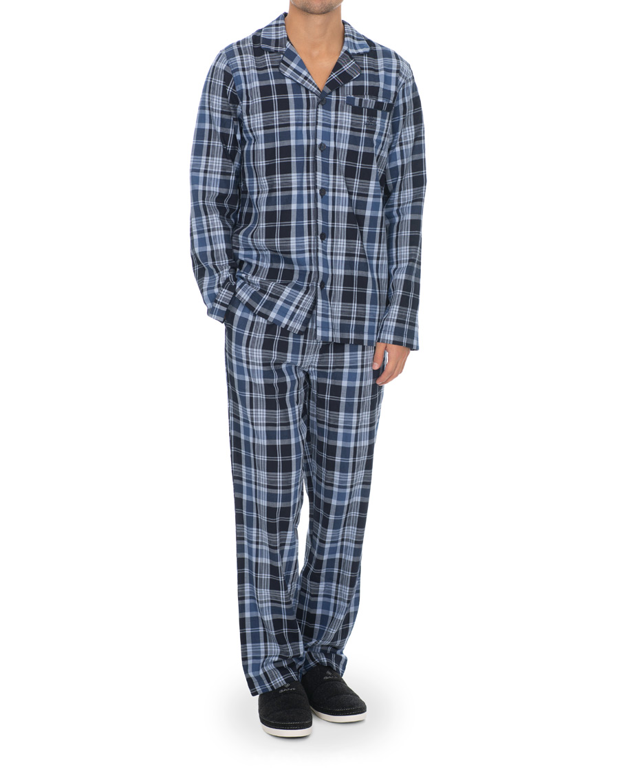 Herren | Schlafanzüge & Bademäntel | GANT | Check Pyjama Set Vintage Blue