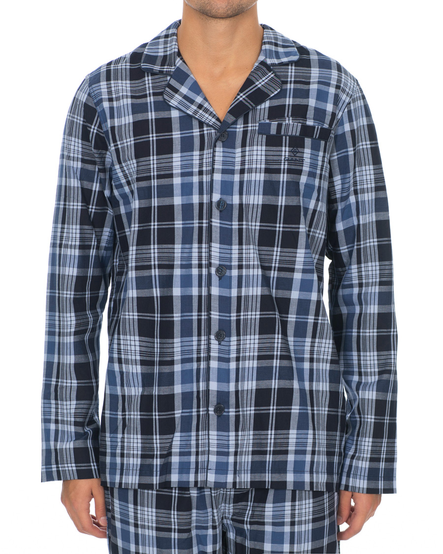 Herren | Schlafanzüge & Bademäntel | GANT | Check Pyjama Set Vintage Blue