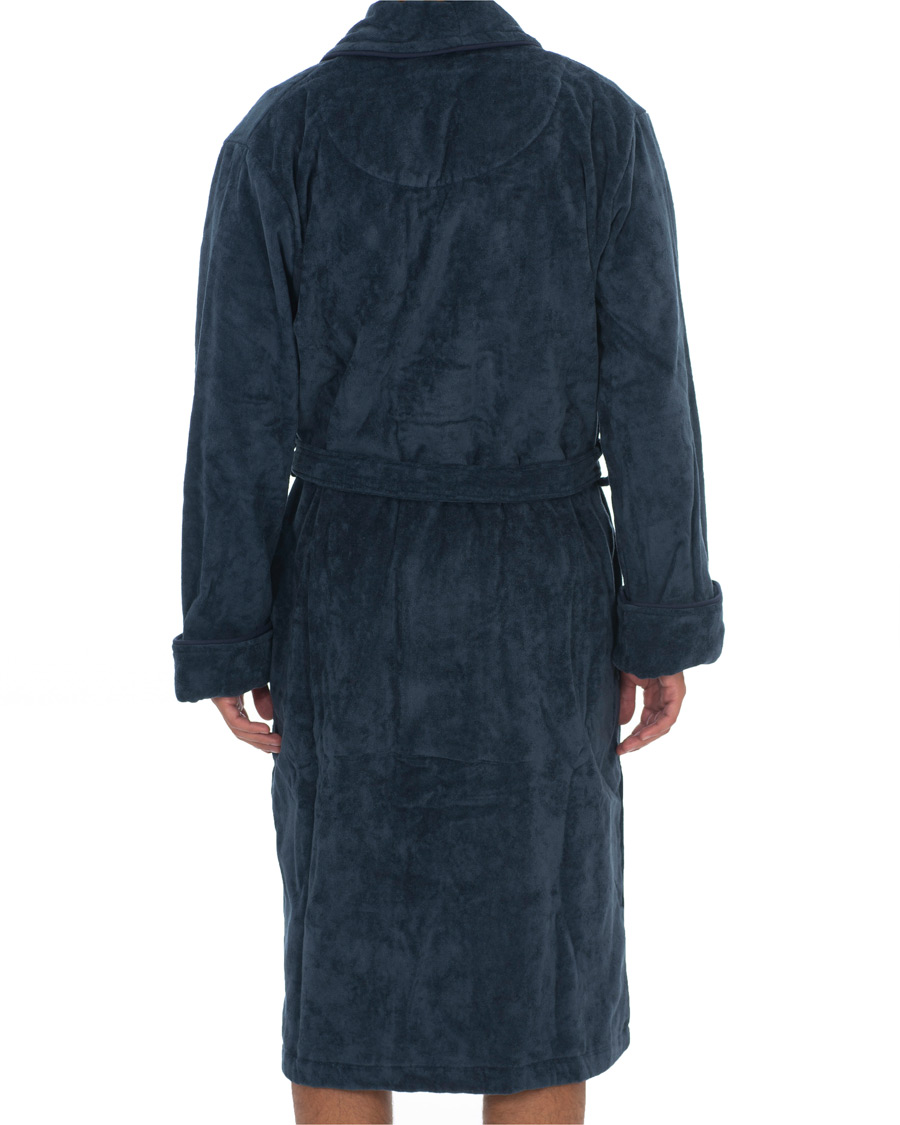 Herren | Schlafanzüge & Bademäntel | GANT | Premium Velour Robe Evening Blue