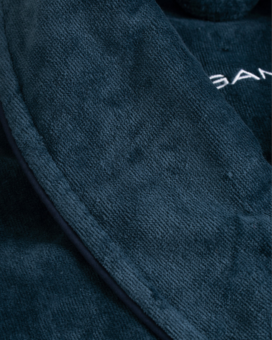 Herren | Schlafanzüge & Bademäntel | GANT | Premium Velour Robe Evening Blue