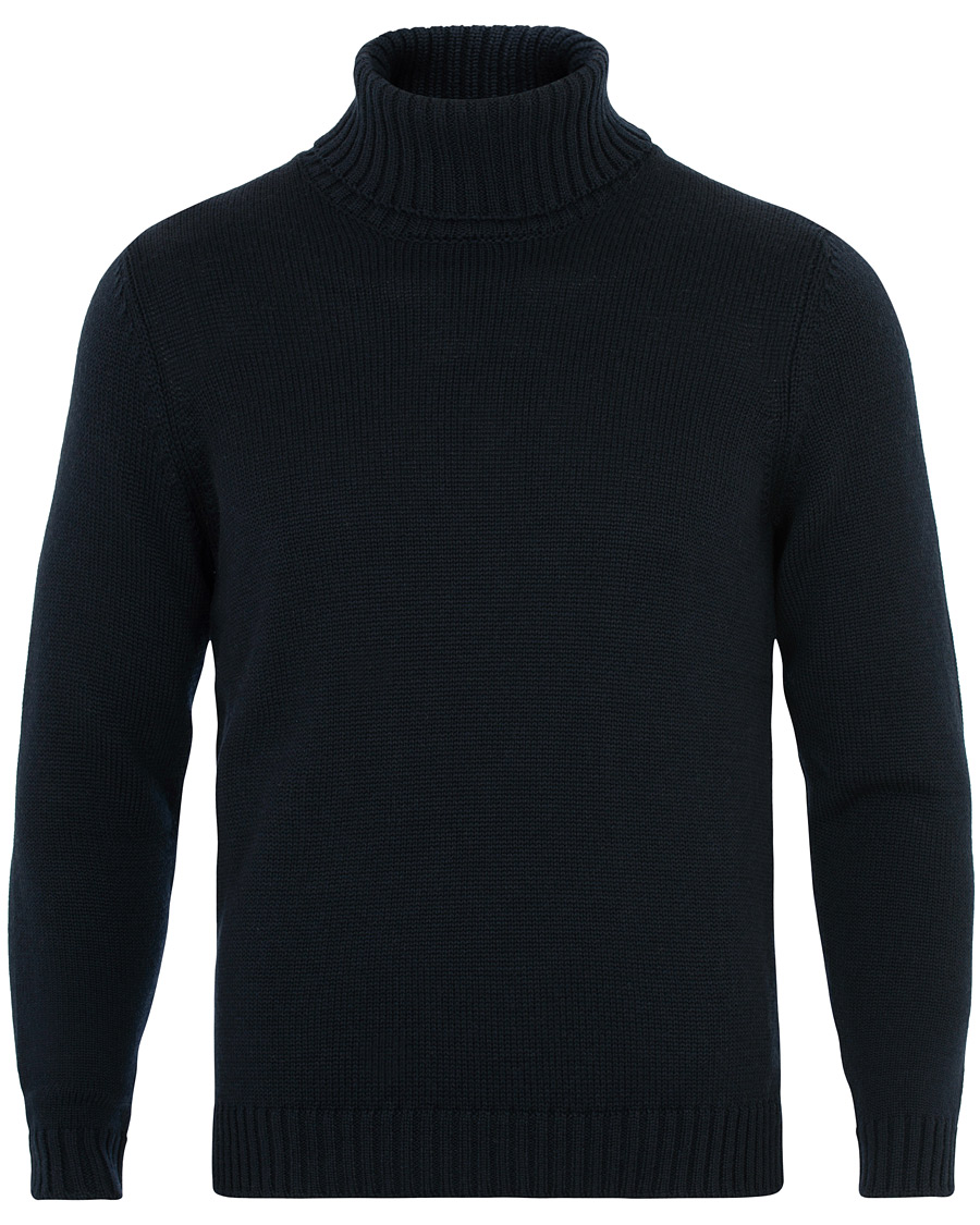 Herren | Pullover | Zanone | Virgin Merino Wool Rollneck Navy