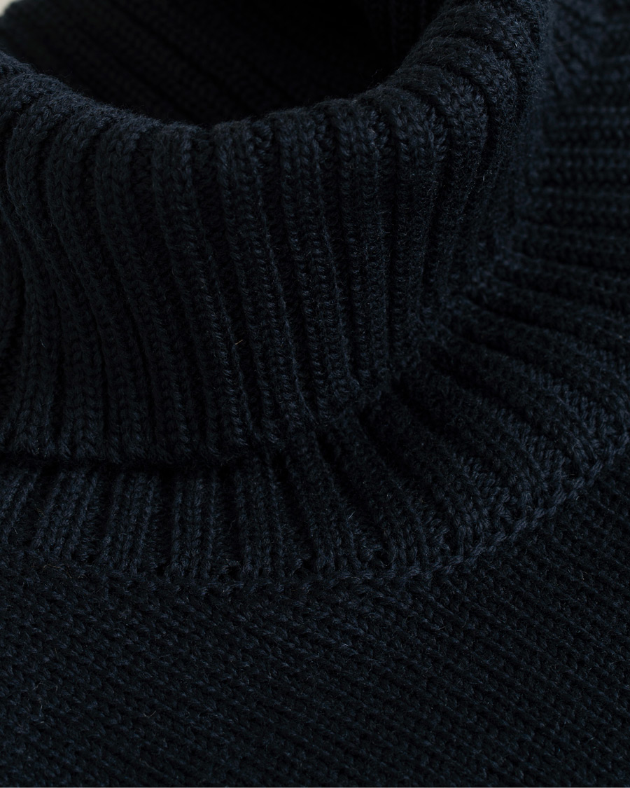 Herren | Pullover | Zanone | Virgin Merino Wool Rollneck Navy