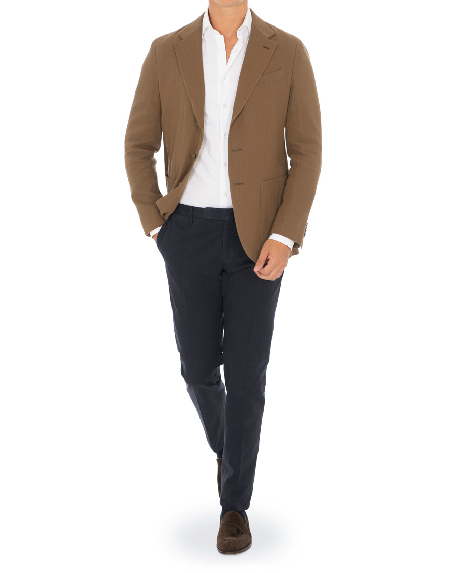 Herren | Hosen | Incotex | Slim Fit Comfort Chino Navy