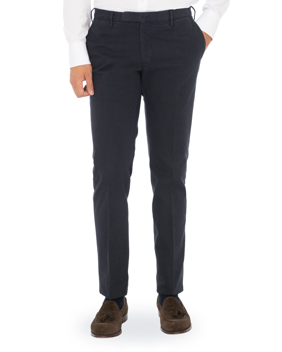 Herren | Hosen | Incotex | Slim Fit Comfort Chino Navy