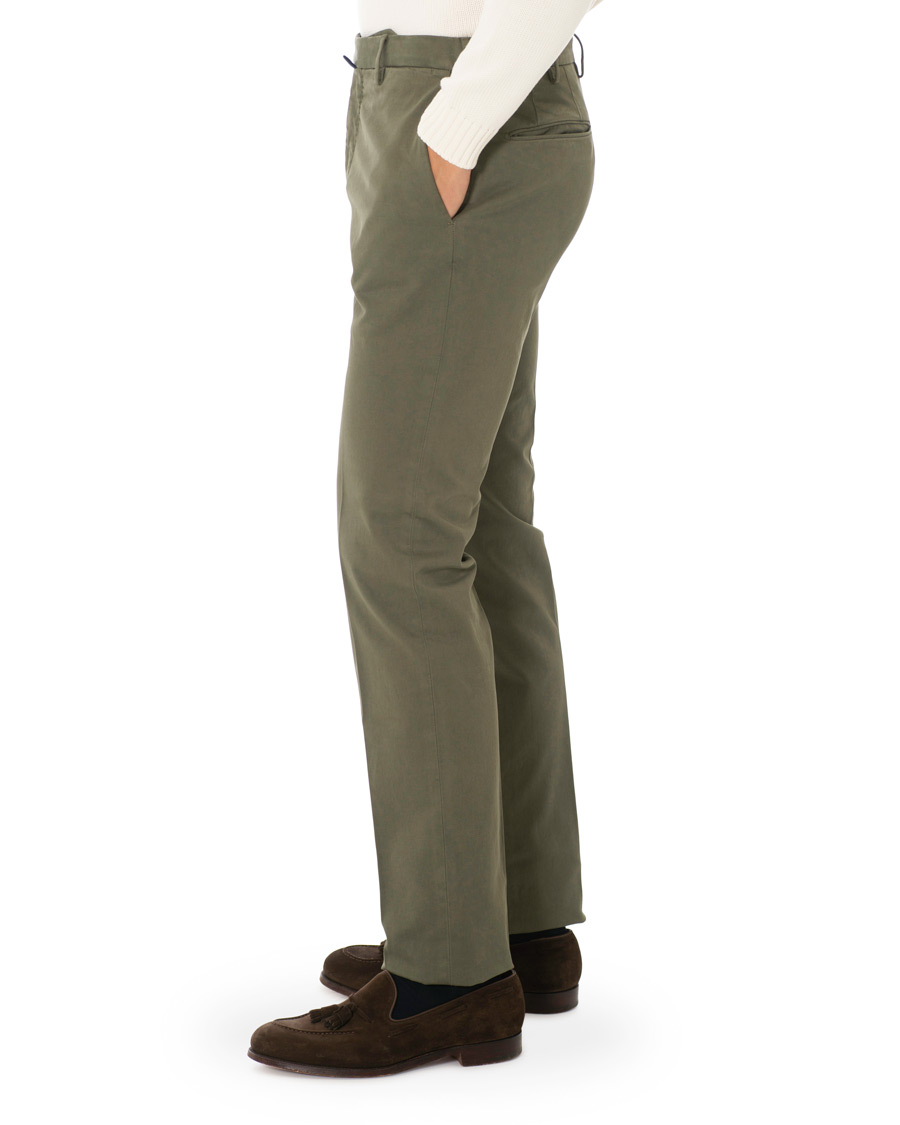 Herren | Hosen | Incotex | Slim Fit Comfort Chino Forest Green