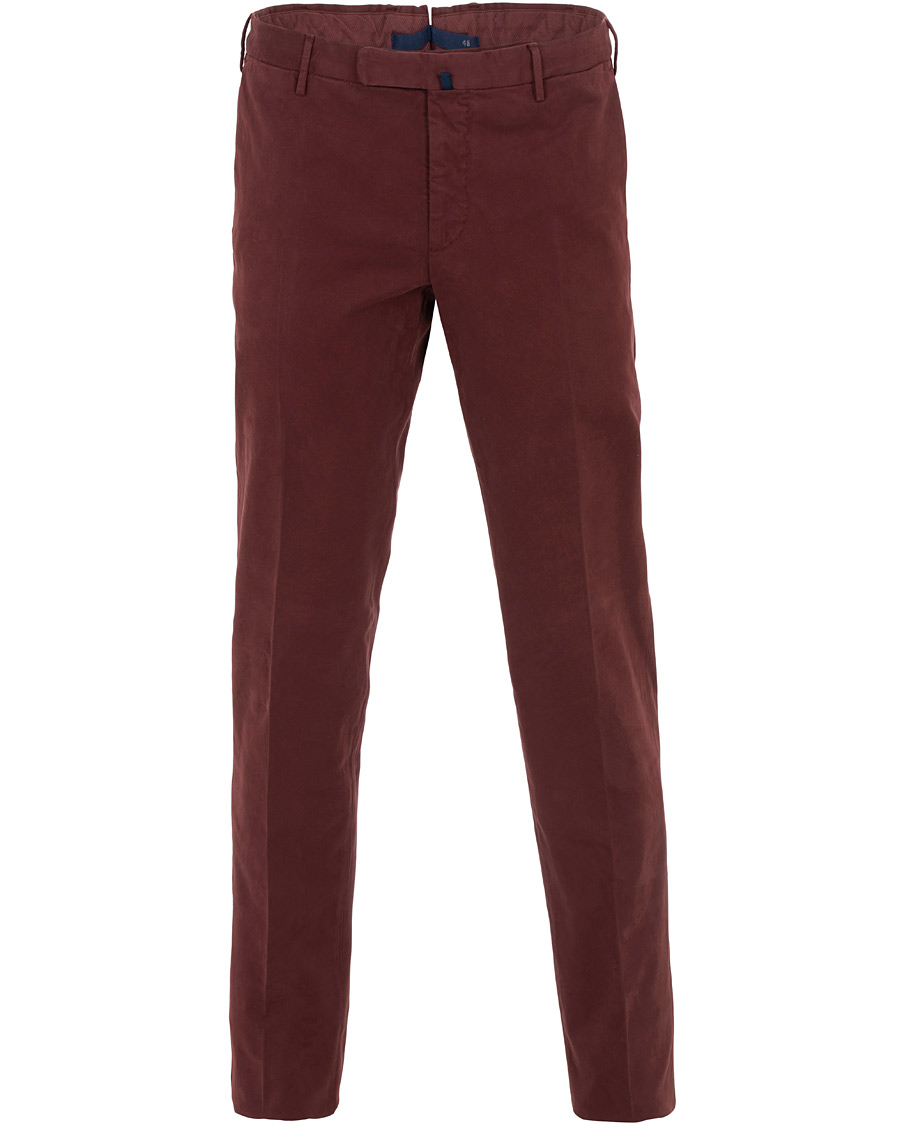 Herren | Hosen | Incotex | Slim Fit Comfort Chino Burgundy
