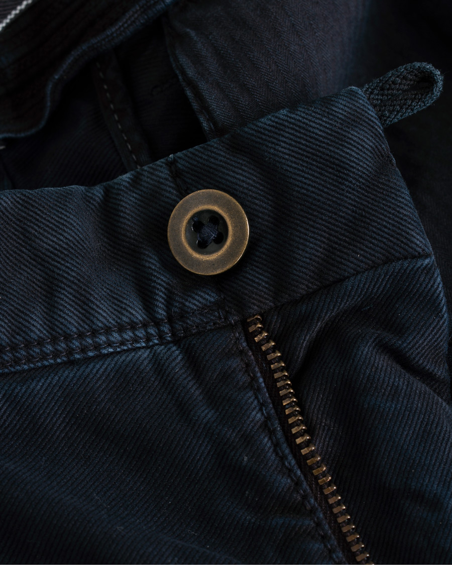 Herren | Hosen | Incotex | Regular Fit Garment Dyed Washed Slacks Navy