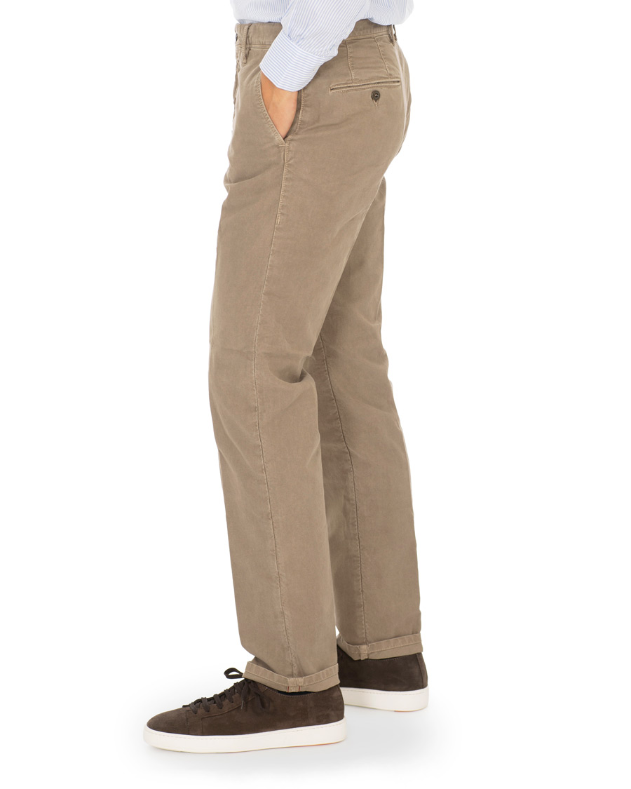 Herren | Hosen | Incotex | Regular Fit Garment Dyed Washed Slacks Sand