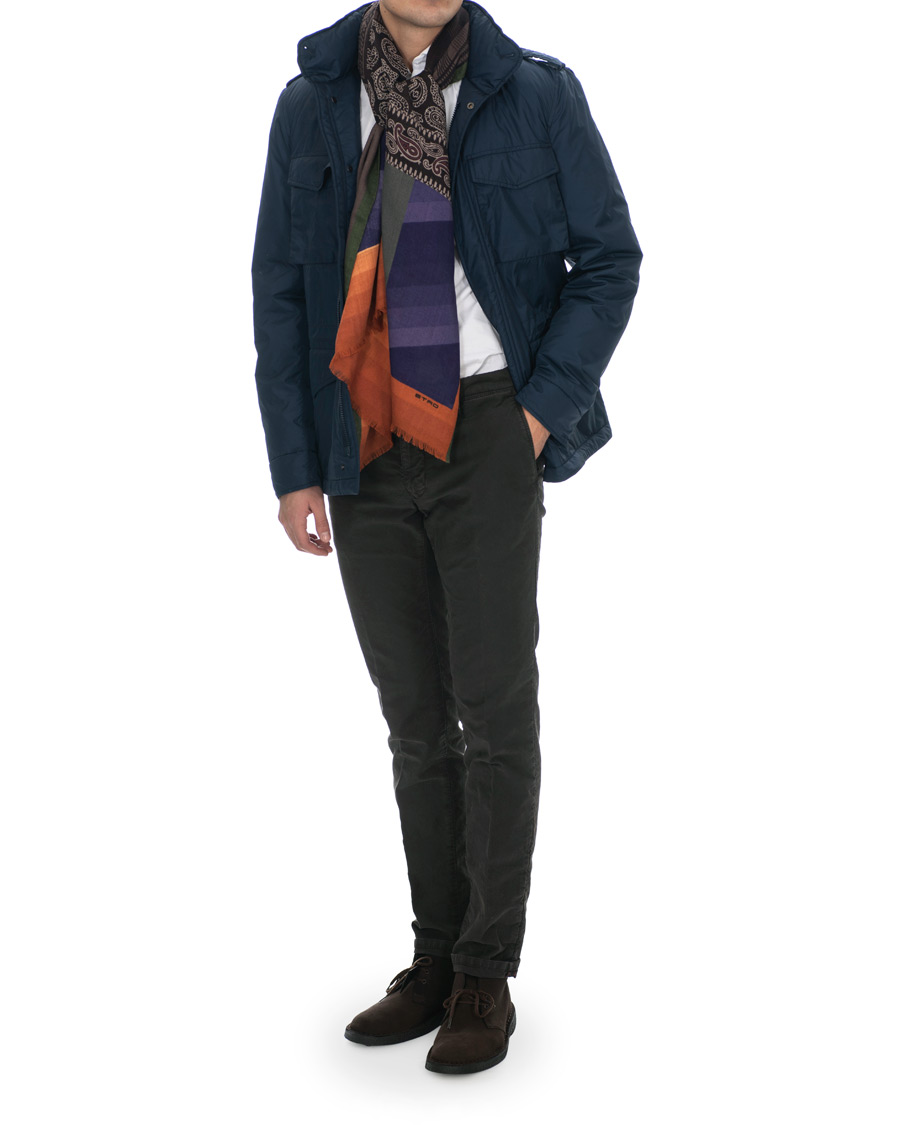 Herren | Etro Wool/Silk Scarf Orange | Etro | Wool/Silk Scarf Orange