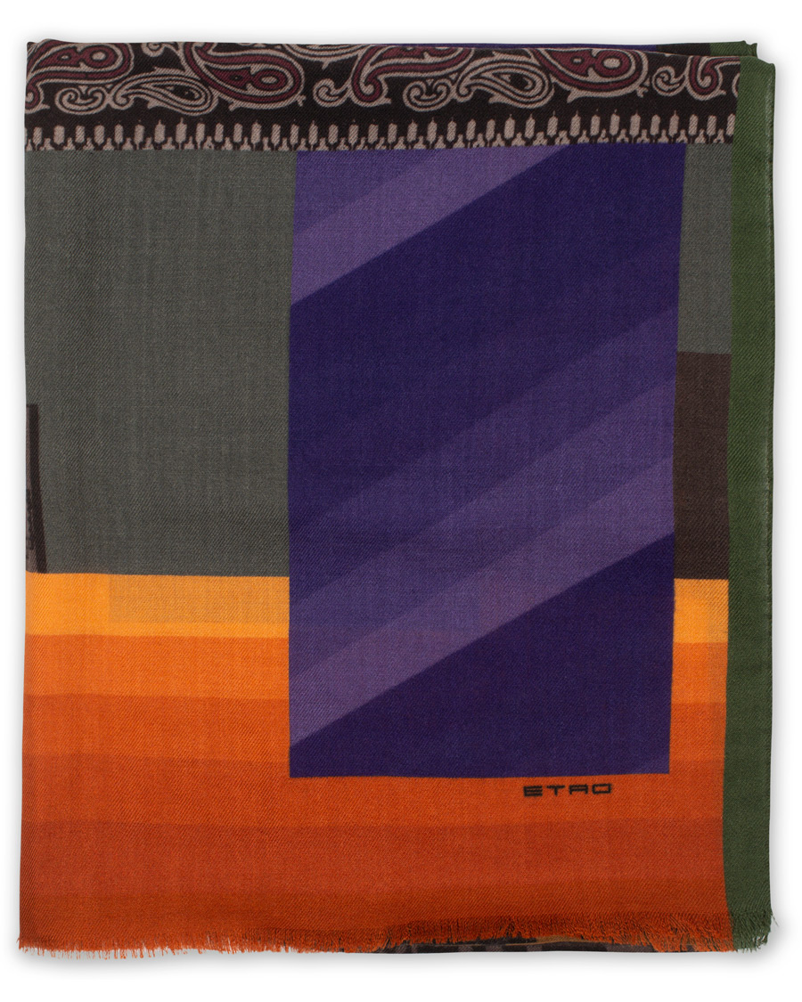 Herren | Etro Wool/Silk Scarf Orange | Etro | Wool/Silk Scarf Orange