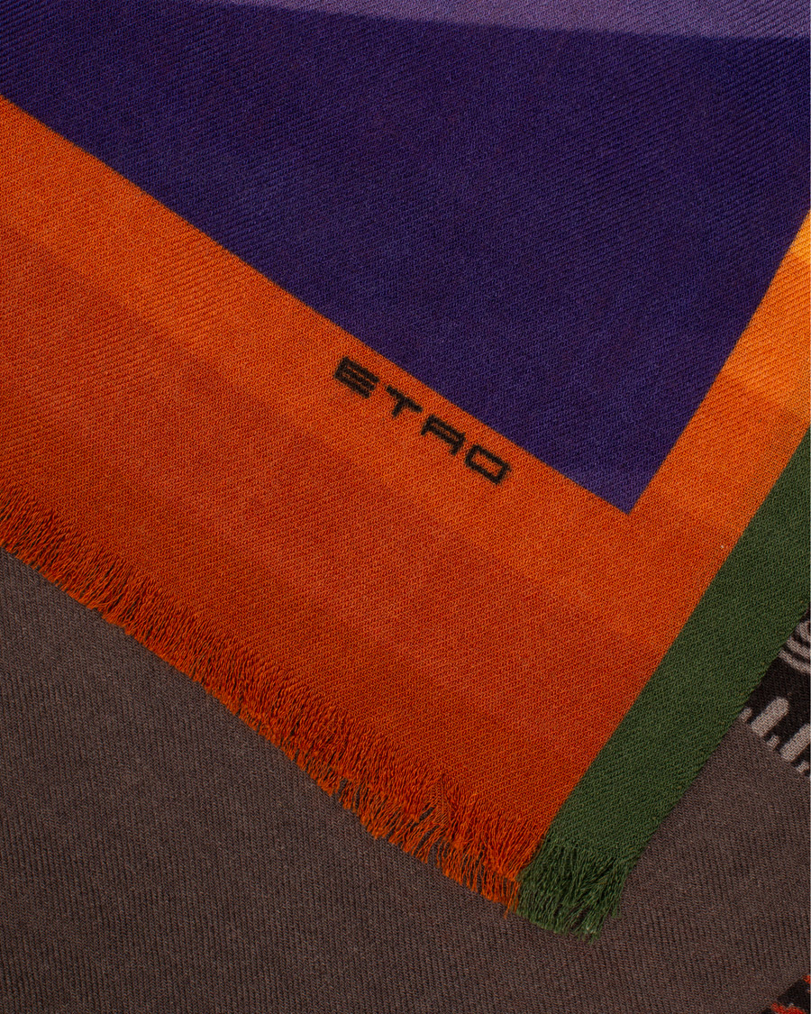 Herren | Etro Wool/Silk Scarf Orange | Etro | Wool/Silk Scarf Orange