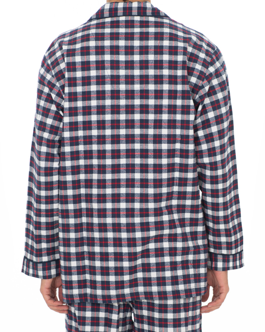 Herren | Schlafanzüge & Bademäntel | Brooks Brothers | Classic Tartan Flannel Pyjamas Navy/Red