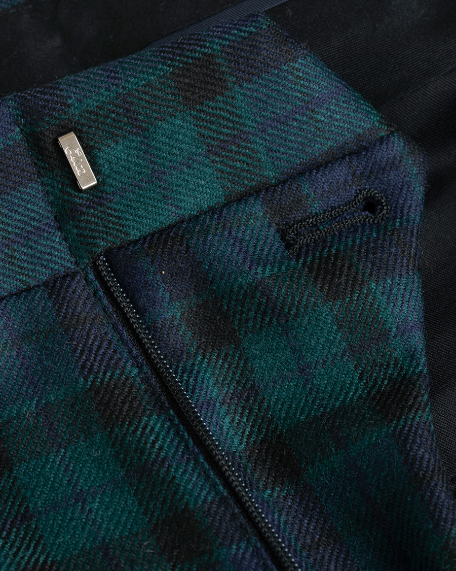 Herren | Hosen | Brooks Brothers | Blackwatch Tartan Trousers Blue/Green