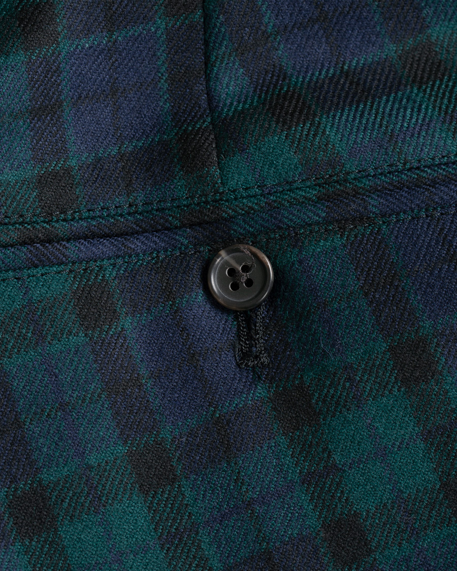 Herren | Hosen | Brooks Brothers | Blackwatch Tartan Trousers Blue/Green