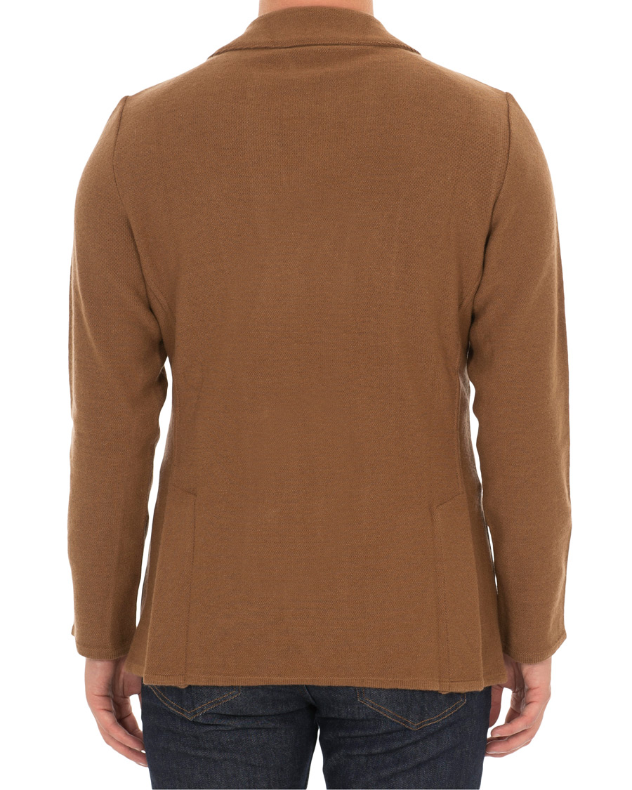 Herren | Sakkos | Lardini | Knitted Wool Blazer Brown