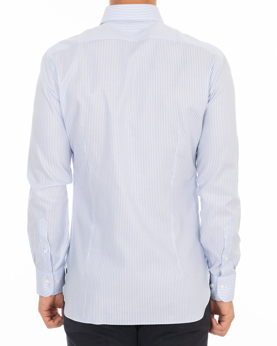 Herren | Hemden | Barba Napoli | Slim Fit Oxford Button Down Shirt Blue Striped
