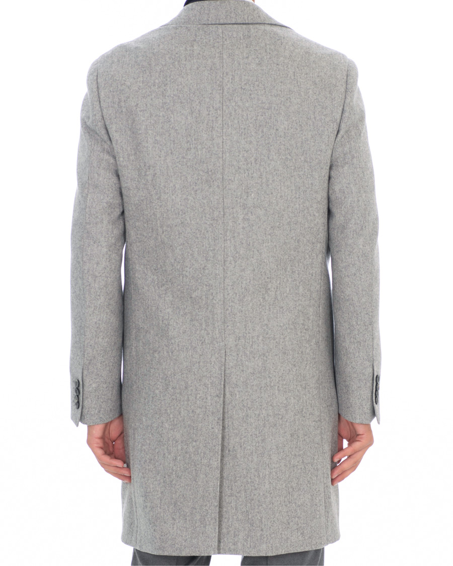 Herren | Jacken | Canali | Kei Double Faced Wool Coat Grey Melange