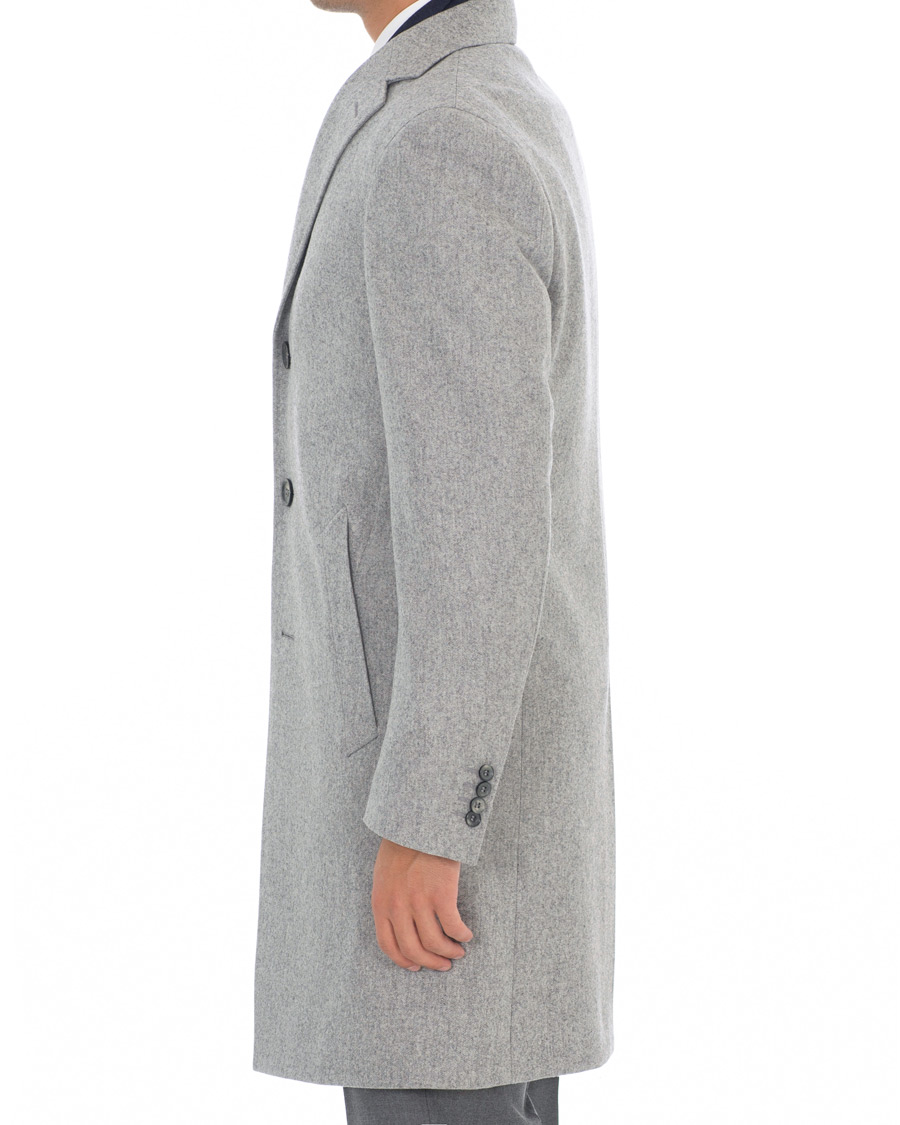 Herren | Jacken | Canali | Kei Double Faced Wool Coat Grey Melange
