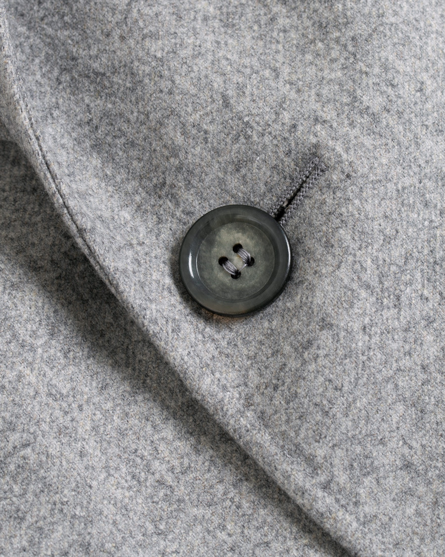 Herren | Jacken | Canali | Kei Double Faced Wool Coat Grey Melange
