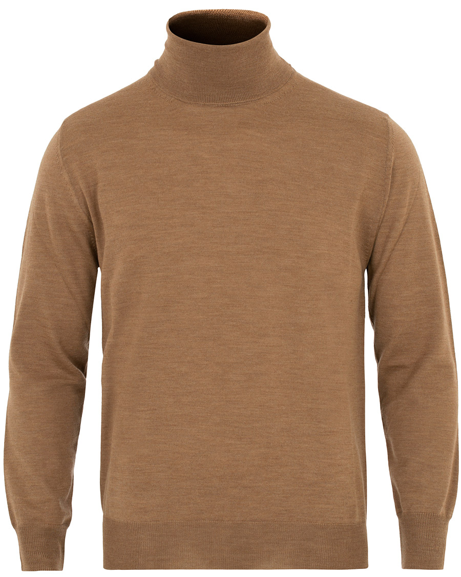 Herren | Pullover | Canali | Merino Wool Turtleneck Camel