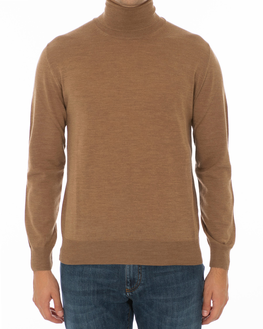 Herren | Pullover | Canali | Merino Wool Turtleneck Camel