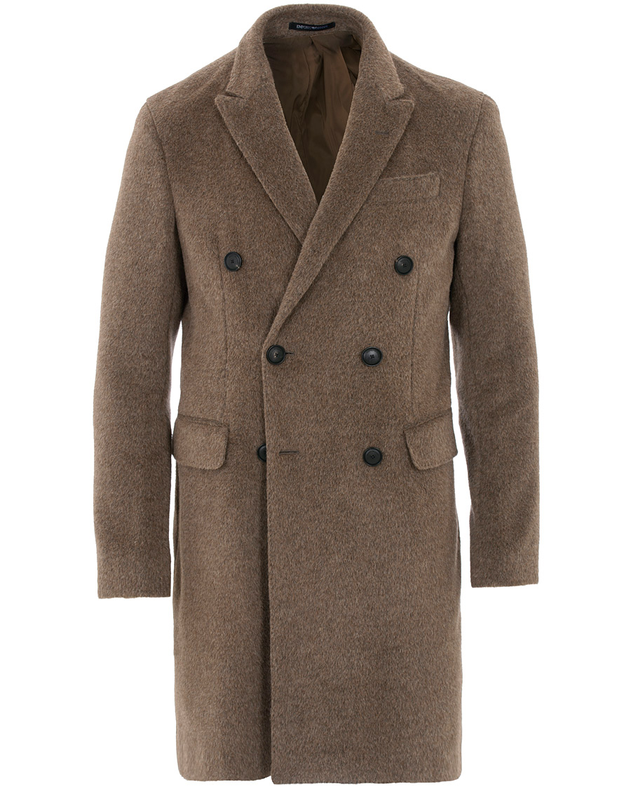 Herren | Jacken | Emporio Armani | Alpaca Coat Brown