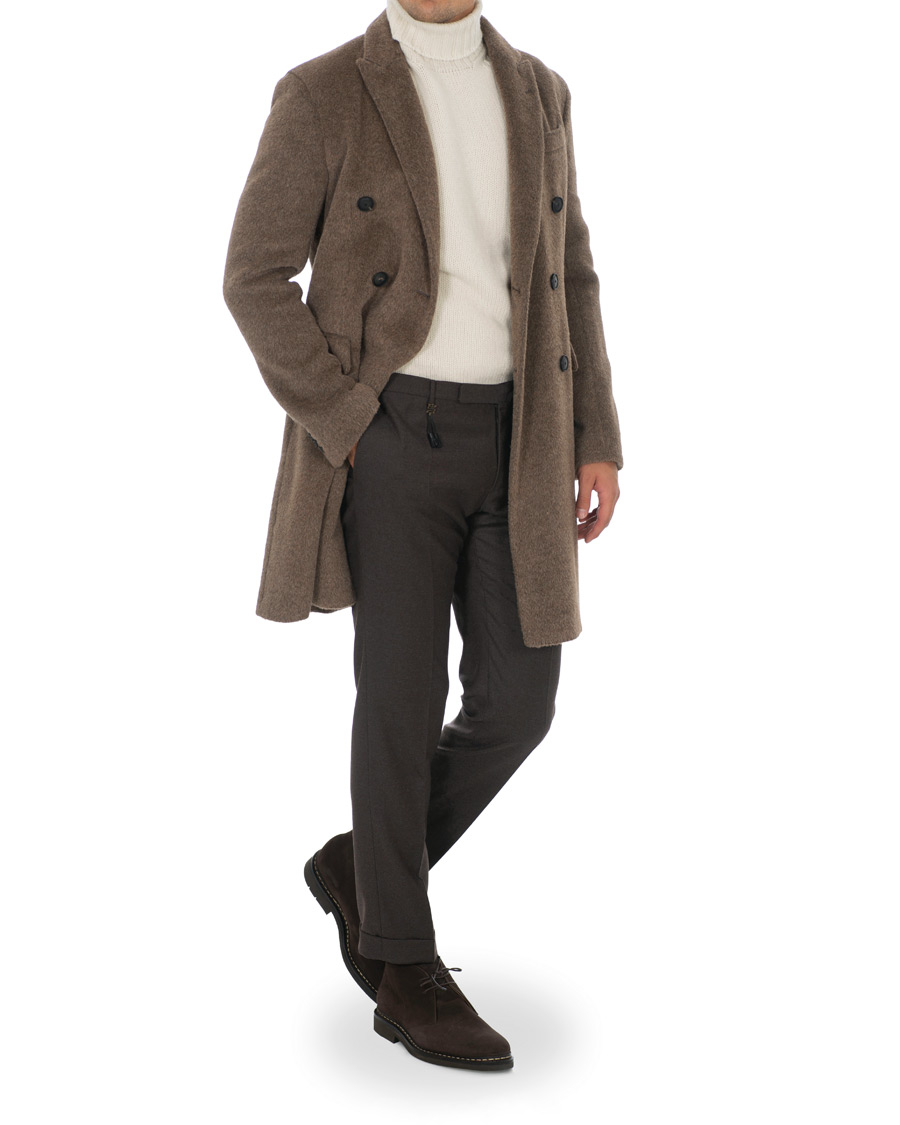 Herren | Jacken | Emporio Armani | Alpaca Coat Brown