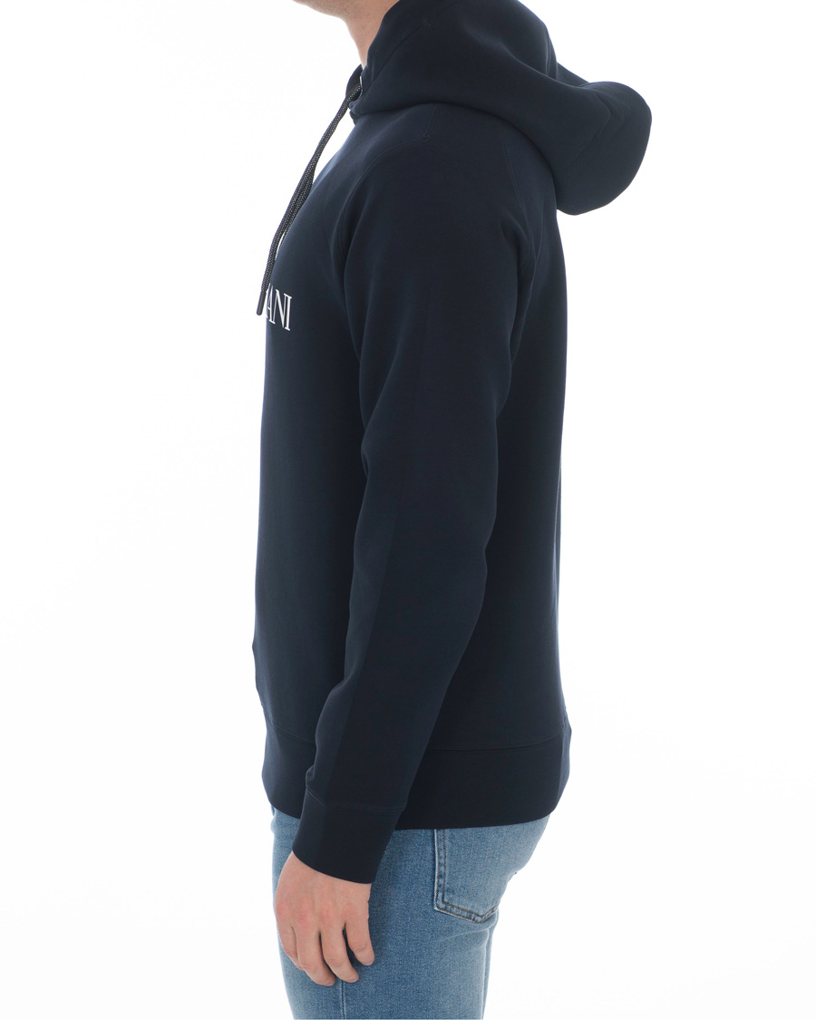 Herren | Pullover | Emporio Armani | Logo Hoodie Navy