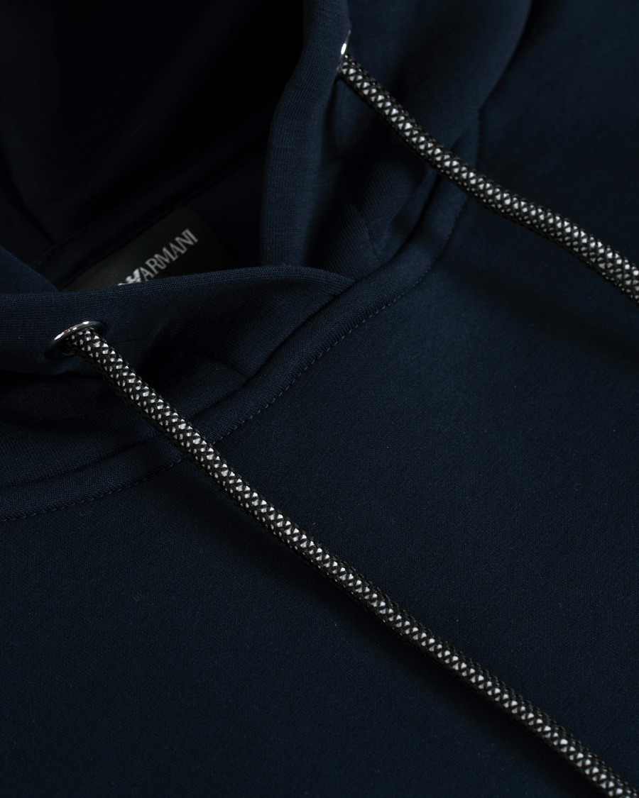 Herren | Pullover | Emporio Armani | Logo Hoodie Navy