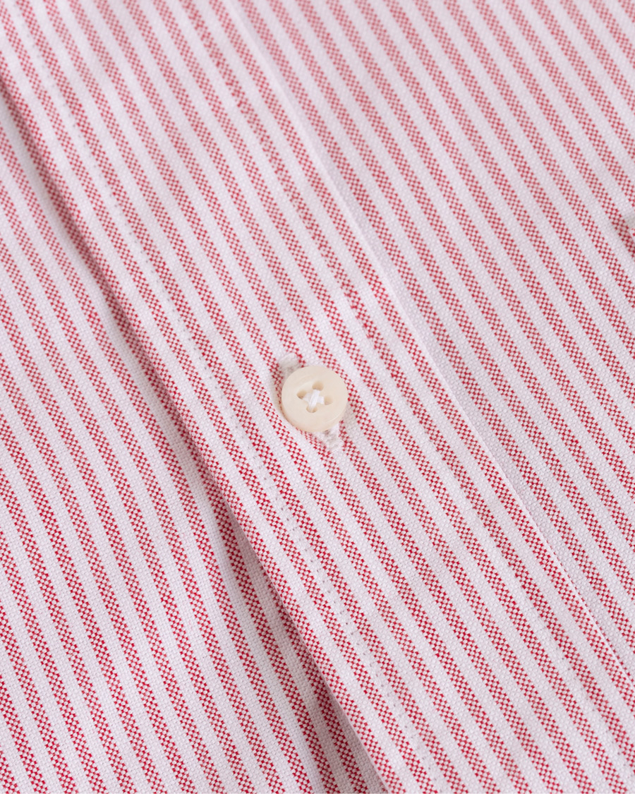 Herren | Hemden | Gitman Vintage | Button Down Striped Oxford Shirt Red