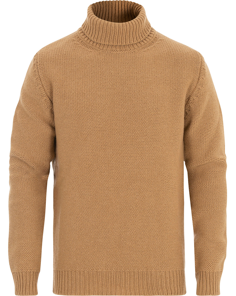 Herren | Pullover | The Gigi | Jeffrey Heavy Knitted Turtleneck Sweater Camel