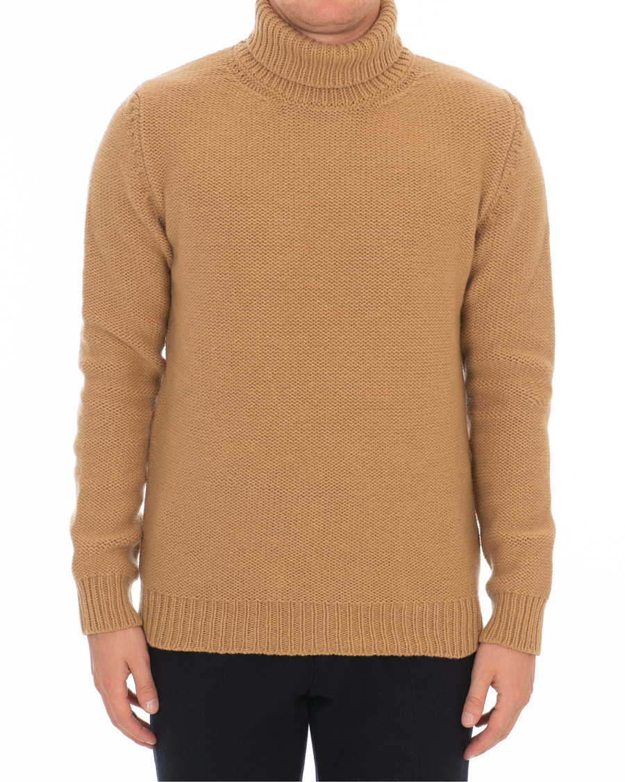 Herren | Pullover | The Gigi | Jeffrey Heavy Knitted Turtleneck Sweater Camel
