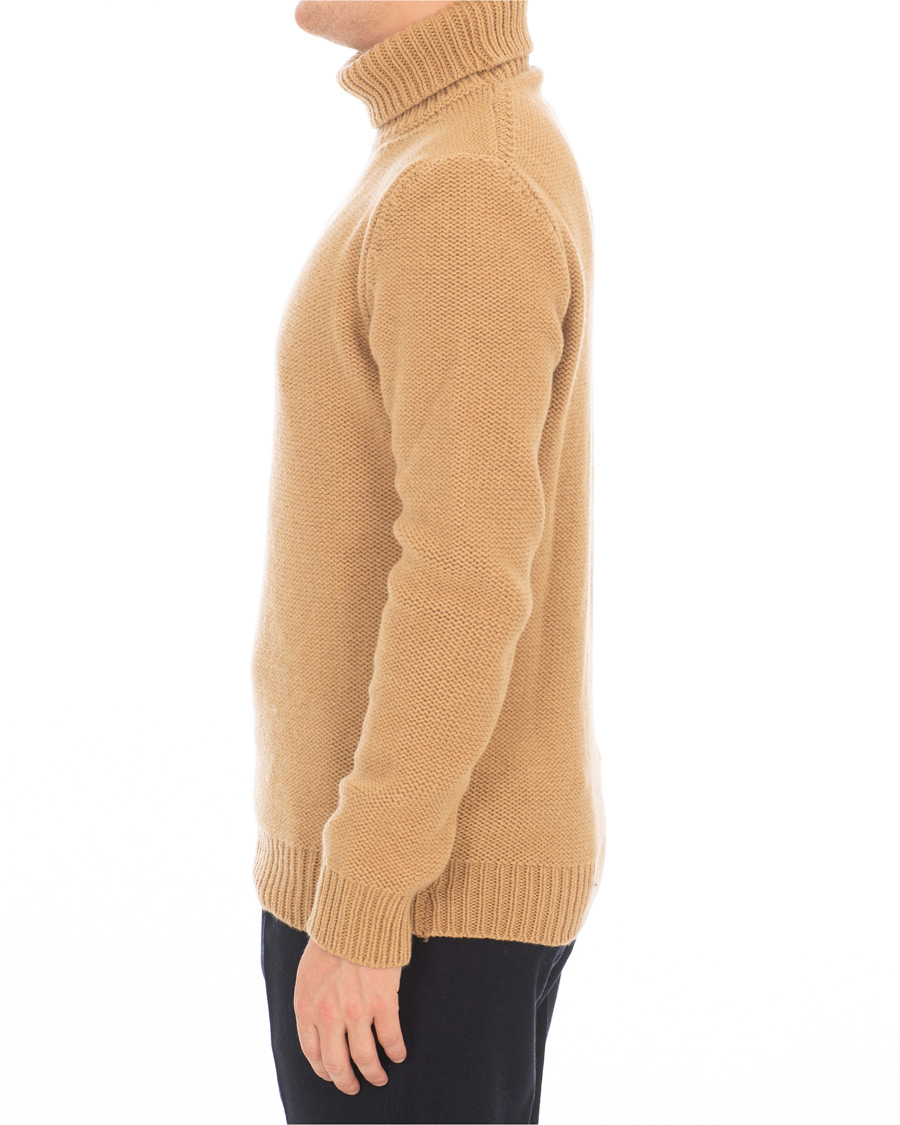 Herren | Pullover | The Gigi | Jeffrey Heavy Knitted Turtleneck Sweater Camel