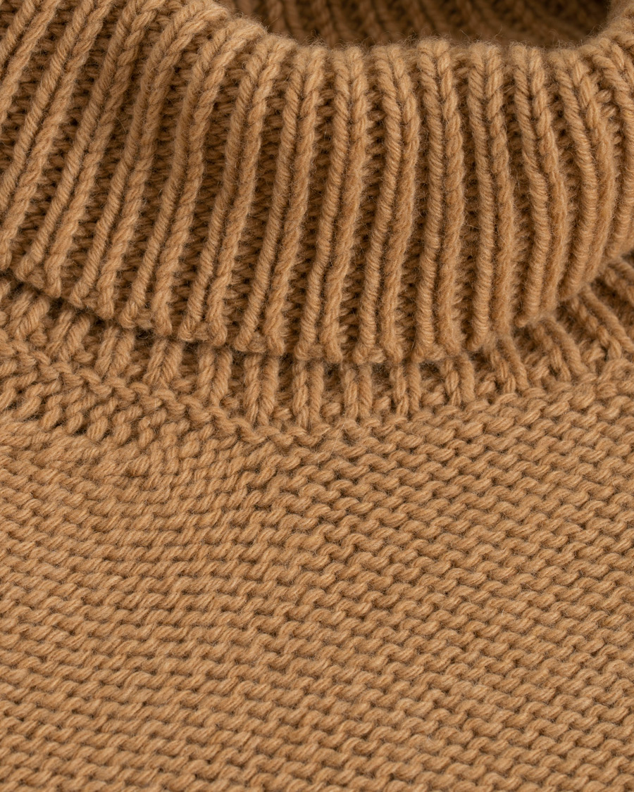 Herren | Pullover | The Gigi | Jeffrey Heavy Knitted Turtleneck Sweater Camel