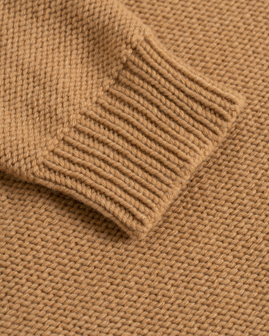 Herren | Pullover | The Gigi | Jeffrey Heavy Knitted Turtleneck Sweater Camel