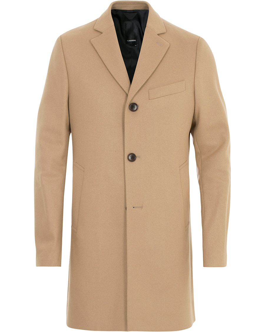 Herren | Jacken | J.Lindeberg | Wolger Compact Melton Coat Sand