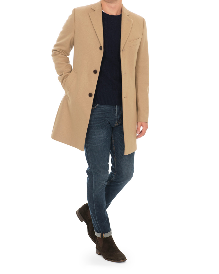 Herren | Jacken | J.Lindeberg | Wolger Compact Melton Coat Sand