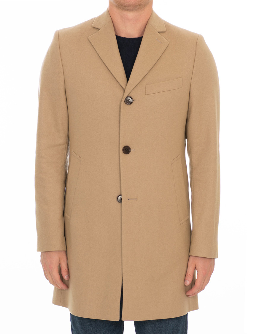 Herren | Jacken | J.Lindeberg | Wolger Compact Melton Coat Sand
