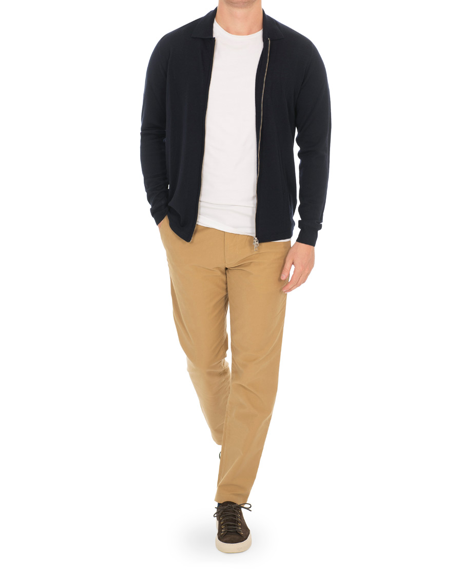 Herren | Pullover | J.Lindeberg | Nyle Full Zip Merino Navy